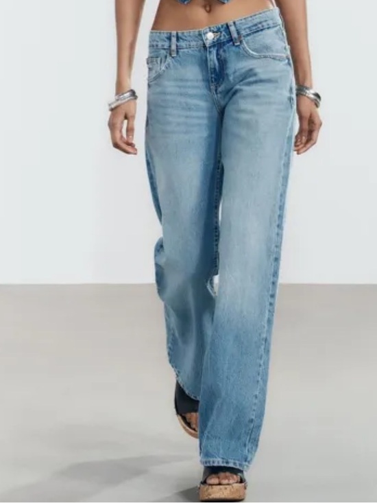 Zara Denim - Zara Light Blue Wide-Leg Jeans